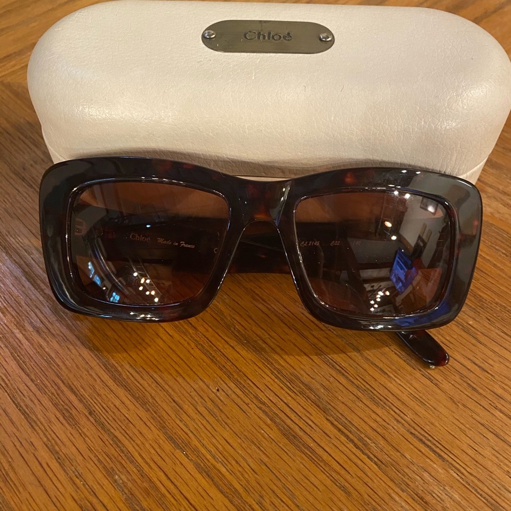 Chloé Brown Tortoiseshell Sunglasses